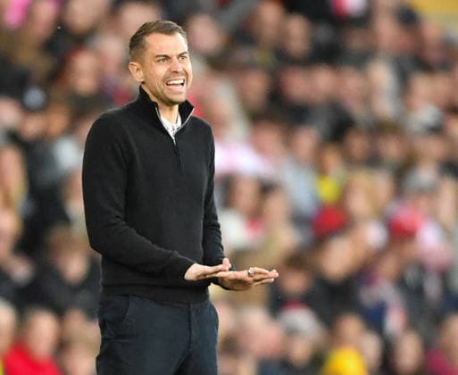 Southampton v Ipswich Town Sky Bet Championship Southampton Head Coach Tonda Eckert during the Southampton v Ipswich Sky Bet Championship match at the St Mary s Stadium, Southampton 28 04 2026 UK Newspapers OUT Copyright: xPaulxBlakex FIL-23359-0033