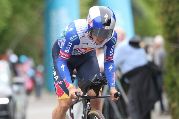 28.04.2026 Villars-sur-Glane, SCHWEIZ, Tour de Romandie 2026 Prolog Villars sur Glane - Villars sur Glane Primoz Roglic SLO Team Bora Hansgrohe