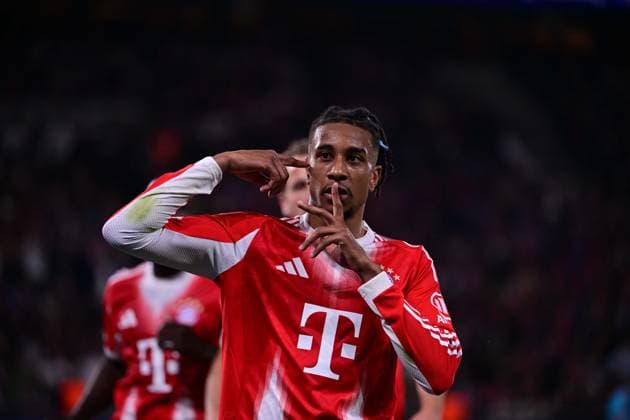 Torjubel zum 2:2 durch Michael Olise 17 (FC Bayern Muenchen), Paris Saint-Germain vs. FC Bayern München, Champions League, Halbfinale, 28.04.2026 Paris Paris Frankreich
