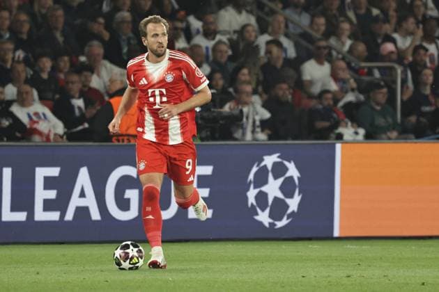 PSG - BAYERN PHOTOPQR LE PARISIEN LP Fred Dugit ; Paris ; 28 04 2026 ; Sports Parc des Princes, Paris (XVIe), le 28 04 2026 Demi-finale aller de ligue des Champions Psg-Bayern Munich Harry Kane (9) LP Fred Dugit Paris, France, april 28th 2026. Champions League. Semi-final (First leg) Paris PSG - Bayern Munich.