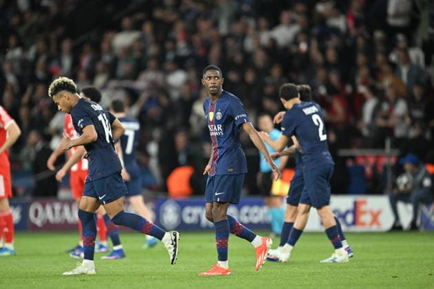 PSG v FC Bayern Munich - UEFA Champions League PARIS, FRANCE - APRIL 28: Ousmane Dembele of Paris Saint-Germain (PSG) celebrates after scoring a goal during the UEFA Champions League semi-final first leg match between PSG and FC Bayern Munich at Parc des Princes in Paris, France on April 28, 2026. Mustafa Yalcin Anadolu Paris France. Editorial use only. Please get in touch for any other usage.  Copyright: x2026xAnadoluxMustafaxYalcinx