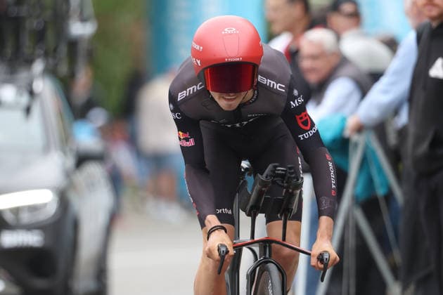 28.04.2026 Villars-sur-Glane, SCHWEIZ, Tour de Romandie 2026 Prolog Villars sur Glane - Villars sur Glane Marco Brenner GER Team Tudor Cycling