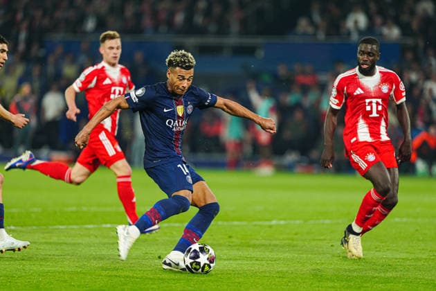 Torschuss Torchance Dà sirà Douà (Paris St. Germain, 14) FRA, Paris St. Germain vs. FC Bayern München, Fussball, UEFA Champions League, Halbfinale, Spielzeit 2025 2026, 28.04.2026 FRA, Paris St. Germain vs. FC Bayern München, Fussball, UEFA Champions League, Halbfinale, Spielzeit 2025 2026, 28.04.2026 Paris Copyright: xEibner-Pressefoto MarcelxvonxFehrnx EP_MFN