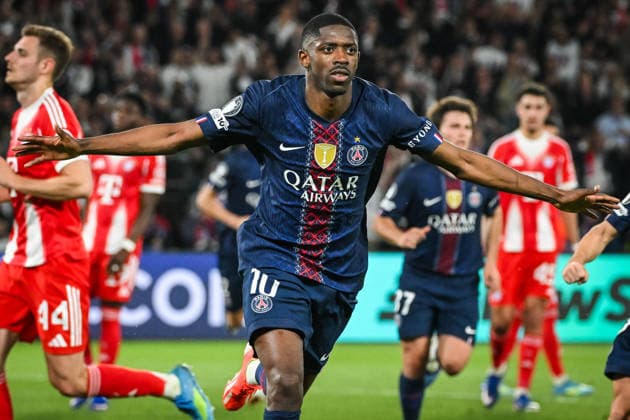 April 28, 2026, Paris, France, France: Ousmane DEMBELE of PSG celebrates his goal during the UEFA Champions League match between Paris Saint-Germain and FC Bayern Munich at Parc des Princes Stadium on April 28, 2026 in Paris, France. Paris France - ZUMAm308 20260428_zsp_m308_014 Copyright: xMatthieuxMirvillex