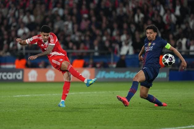 Luis Diaz of Bayern Munich pulls it back to 5-4 Paris Saint-Germain v Bayern Munich, UEFA Champions League, Semi Final, First Leg, Football, Parc des Princes, Paris, France - 28 Apr 2026Paris Parc des Princes France EDITORIAL USE ONLY No use with unauthorised audio, video, data, fixture lists, club league logos or live services. Online in-match use limited to 120 images, no video emulation. No use in betting, games or single club league player publications.  Copyright: xDavexWinter Shutterstockx 16847969cw