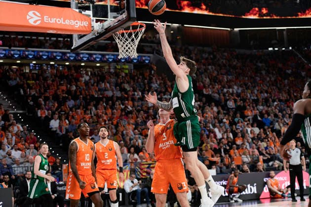 ESP: Valencia Basket v Panathinaikos AKTOR Athens PlayOff Euroleague. Juancho Hernangomez of Panathinaikos during the Euroleague match, playoff Game 1, between Valencia Basket and Panathinaikos AKTOR Athens played at Roig Arena Stadium on April 28, 2026 in Valencia Spain Valencia Spain Basketball Copyright: xPacoxMGEstudix xAgenciaxLOFx