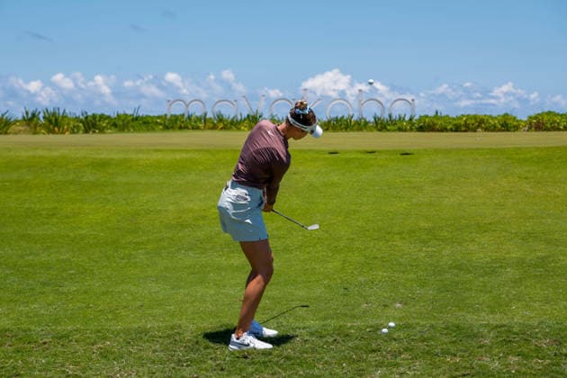 RIVIERA MAYA OPEN AT MAYAKOBA 2026 RIVIERA MAYA OPEN AT MAYAKOBA 2026 28042026 PLAYA DEL CARMEN, QUINTANA ROO. Action photo of Nelly Korda of the USA, during practice day of the Riviera Maya Open at Mayakoba 2026 at El Camaleon Golf Club in Playa del Carmen, Mexico. Foto de accion de Kelly Korda de Estados Unidos, durante dia de practica del torneo Riviera Maya Open at Mayakoba 2026 celebrado en el Club de Golf El Camaleon en Playa del Carmen, Mexico. Photo by IMAGENSHOP AGENCIA FOTOGRAFICA PLAYA DEL CARMEN QUINTANA ROO MEXICO Copyright: xYOALIxMARTINEZx