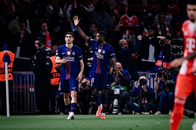 Torjubel zum 3:2 durch Ousmane Dembele 10 (Paris Saint-Germain), Paris Saint-Germain vs. FC Bayern München, Champions League, Halbfinale, 28.04.2026 Paris Paris Frankreich
