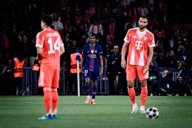 Torjubel zum 3:2 durch Ousmane Dembele 10 (Paris Saint-Germain), Paris Saint-Germain vs. FC Bayern München, Champions League, Halbfinale, 28.04.2026 Paris Paris Frankreich