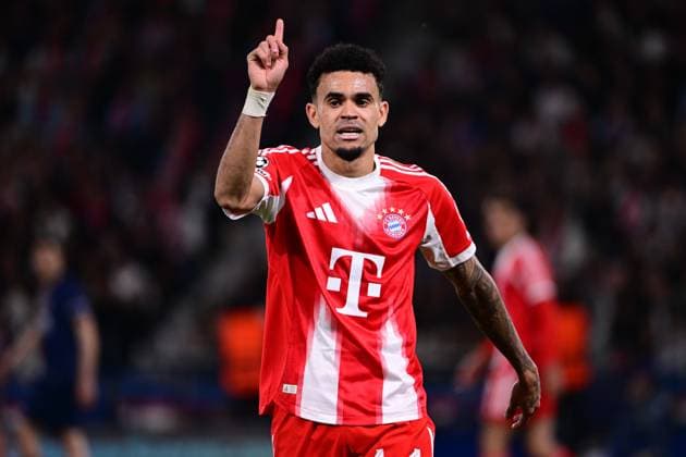 Torjubel zum 5:4 durch Luis Diaz 14 (FC Bayern Muenchen), Paris Saint-Germain vs. FC Bayern München, Champions League, Halbfinale, 28.04.2026 Paris Paris Frankreich
