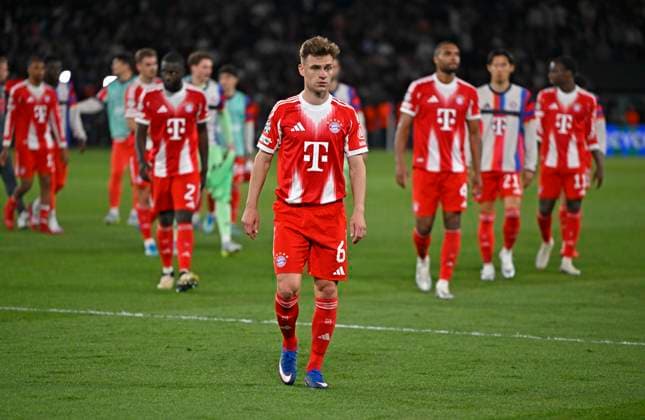 28.04.2026, Fussball UEFA Championsleague 2025 2026: Halbfinale Hinspiel, Paris St. Germain - FC Bayern München, im Stadion Parc de Princes in Paris (Frankreich). Joshua Kimmich (FC Bayern München) nach dem Spiel