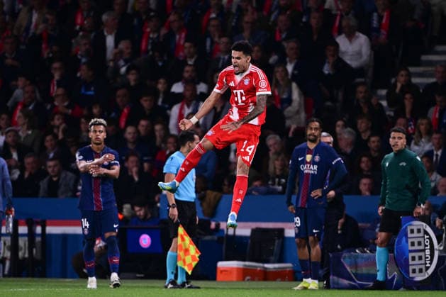 Torjubel zum 5:4 durch Luis Diaz 14 (FC Bayern Muenchen), Paris Saint-Germain vs. FC Bayern München, Champions League, Halbfinale, 28.04.2026 Paris Paris Frankreich *** Goal celebration for 5 4 by Luis Diaz 14 FC Bayern Muenchen , Paris Saint Germain vs FC Bayern München, Champions League, Semifinal, 28 04 2026 Paris Paris France Copyright: xkolbert-press MarcxNiemeyerx