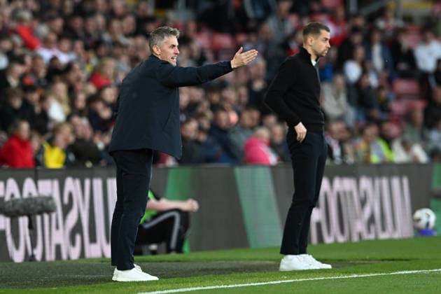 Southampton v Ipswich Town, EFL Sky Bet Championship Ipswich Town manager Kieran McKenna gestures during the EFL Sky Bet Championship match between Southampton and Ipswich Town at the St Mary s Stadium, Southampton, UK on 28 April 2026. Southampton St Mary s Stadium Hampshire UK Editorial use only DataCo restrictions apply See www.football-dataco.com , Copyright: xGrahamxHuntx PSI-24166-0153