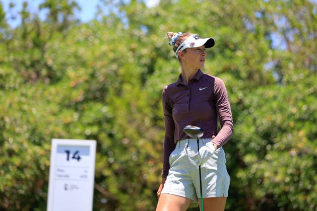 RIVIERA MAYA OPEN AT MAYAKOBA 2026 RIVIERA MAYA OPEN AT MAYAKOBA 2026 28042026 PLAYA DEL CARMEN, QUINTANA ROO. Action photo of Nelly Korda of the USA, during practice day of the Riviera Maya Open at Mayakoba 2026 at El Camaleon Golf Club in Playa del Carmen, Mexico. Foto de accion de Nelly Korda de Estados Unidos, durante dia de practica del torneo Riviera Maya Open at Mayakoba 2026 celebrado en el Club de Golf El Camaleon en Playa del Carmen, Mexico. Photo by IMAGENSHOP AGENCIA FOTOGRAFICA PLAYA DEL CARMEN QUINTANA ROO MEXICO Copyright: xISABELAxQUIROZx