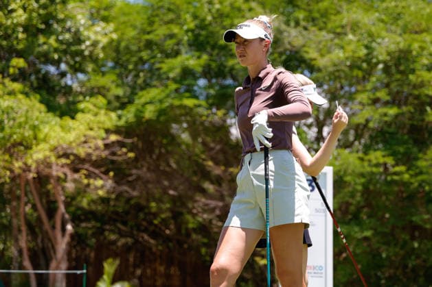 RIVIERA MAYA OPEN AT MAYAKOBA 2026 RIVIERA MAYA OPEN AT MAYAKOBA 2026 28042026 PLAYA DEL CARMEN, QUINTANA ROO. Action photo of Nelly Korda of the USA, during practice day of the Riviera Maya Open at Mayakoba 2026 at El Camaleon Golf Club in Playa del Carmen, Mexico. Foto de accion de Nelly Korda de Estados Unidos, durante dia de practica del torneo Riviera Maya Open at Mayakoba 2026 celebrado en el Club de Golf El Camaleon en Playa del Carmen, Mexico. Photo by IMAGENSHOP AGENCIA FOTOGRAFICA PLAYA DEL CARMEN QUINTANA ROO MEXICO Copyright: xYOALIxMARTINEZx