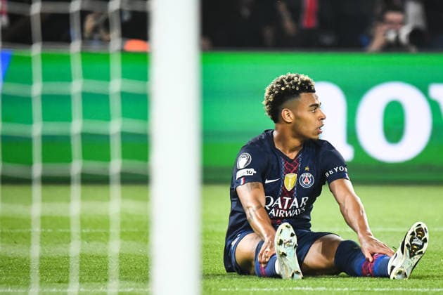 FOOTBALL : Paris Saint Germain vs FC Bayern Munich - Ligue des Champions - demi finale aller - 28 04 2026 Desire Doue (Paris SG) ParisFrance  Copyright: xBaptistexAutissierx