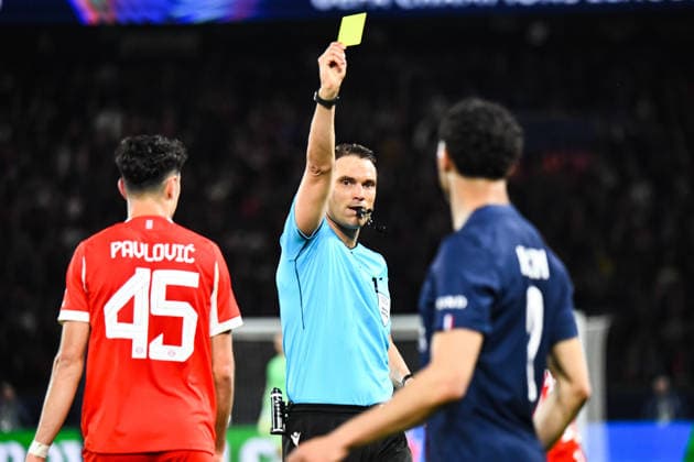 FOOTBALL : Paris Saint Germain vs FC Bayern Munich - Ligue des Champions - demi finale aller - 28 04 2026 Sandro Schärer (Arbitre central) ParisFrance  Copyright: xBaptistexAutissierx