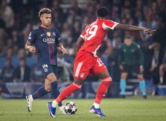 PSG x FC Bayern Doue (PSG) in action during the game against FC Bayern valid for Champions League at the Parc des Princes stadium, in Paris, today april 28, 2026. Copyright: xx 0L3A7544