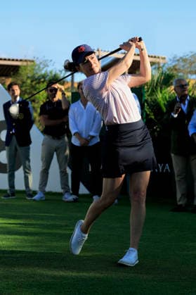 RIVIERA MAYA OPEN AT MAYAKOBA 2026 RIVIERA MAYA OPEN AT MAYAKOBA 2026 28042026 PLAYA DEL CARMEN, QUINTANA ROO. Action photo of mexican golf legend Lorena Ochoa, during the opening ceremony of the Riviera Maya Open at Mayakoba 2026 at El Camaleon Golf Club in Playa del Carmen, Mexico. Foto de accion de la leyenda mexicana del golf Lorena Ochoa, durante dia de practica del torneo Riviera Maya Open at Mayakoba 2026 celebrado en el Club de Golf El Camaleon en Playa del Carmen, Mexico. Photo by IMAGENSHOP AGENCIA FOTOGRAFICA PLAYA DEL CARMEN QUINTANA ROO MEXICO Copyright: xJorgexReyesx