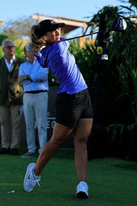 LIV GOLF MEXICO 2026 RIVIERA MAYA OPEN AT MAYAKOBA 2026 28042026 PLAYA DEL CARMEN, QUINTANA ROO. Action photo of mexican Isabella Fierro, during the opening ceremony of the Riviera Maya Open at Mayakoba 2026 at El Camaleon Golf Club in Playa del Carmen, Mexico. Foto de accion de la mexicana Isabella Fierro, durante la ceremonia de inauguracion del torneo Riviera Maya Open at Mayakoba 2026 celebrado en el Club de Golf El Camaleon en Playa del Carmen, Mexico. Photo by IMAGENSHOP AGENCIA FOTOGRAFICA PLAYA DEL CARMEN QUINTANA ROO MEXICO Copyright: xJorgexReyesx