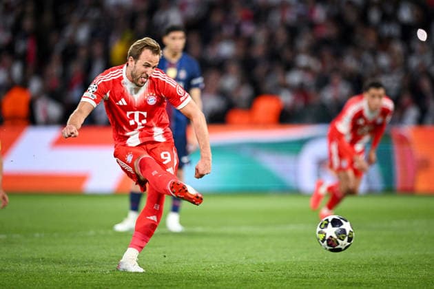 UEFA Champions League - Paris Saint-Germain v Bayern Munich Bayern Munich forward Harry Kane (9) during the UEFA Champions League semi-final first leg football match between Paris Saint-Germain (PSG) and Bayern Munich at the Parc des Princes in Paris on April 28, 2026. Photo by Alexis Jumeau ABACAPRESS.COM  Copyright: xJumeauxAlexis ABACAx