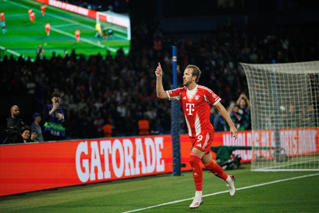 April 28, 2026, Paris, France: Harry Kane (FC Bayern Munchen) celebrates a goal during the UEFA Champions League semifinal game between teams of Paris Saint-Germain Football Club and FC Bayern Munchen at Parc des Princes. Final score; Paris Saint-Germain Football Club 5:4 FC Bayern Munchen Paris Saint-Germain Football Club Vs FC Bayern Munchen In Paris - 28 Apr 2026  - ZUMAs197 20260428_aaa_s197_161 Copyright: xMaciejxRogowskix