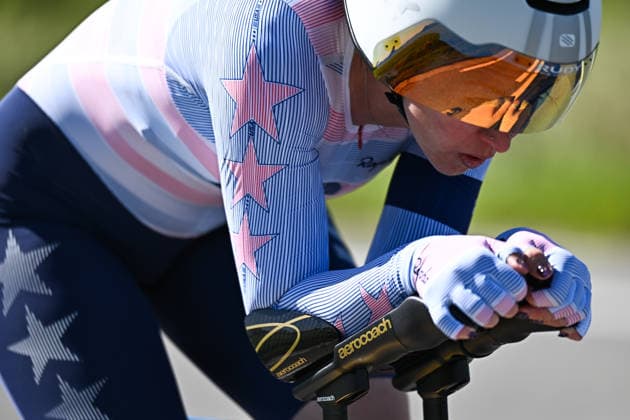 UCI Para Cycling Road World Cup: Round 2 Picture by Mathew Wells SWpix.com - 29 04 2026 - Cycling - UCI Para Cycling Road World Cup: Round 2 - Gistel, West Flanders, Belgium - Women C4 Individual Time Trial (ITT) - Samantha Bosco (USA) Copyright: x xSWpix.comx(t axPhotographyxHubxLtd)xMathewxWells SWpix.comx SWP-3030-13528