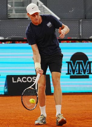 April 29, 2026, Madrid, Bretagne, SPAIN: Jannik Sinner in Trainer during the Mutua Madrid Open 2026, ATP, Tennis Herren Masters 1000 and WTA, Tennis Damen 1000 on 29 April 2026 at La Caja Magica in Madrid, Spain - Photo: . Madrid SPAIN - ZUMAl193 20260429_zsp_l193_002 Copyright: xLaurentxLairysx