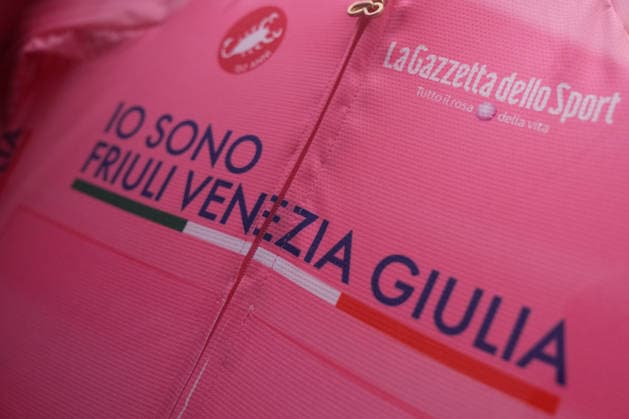 the pink jersey of the Giro d Italia during the Presentation of the Grand Arrival of the 109th Giro d Italia at the Rome s Campidoglio, Italy - Wednesday April 29, 2026 - ( Photo by Alfredo Falcone LaPresse )  Copyright: xAlfredoxFalcone LaPressex