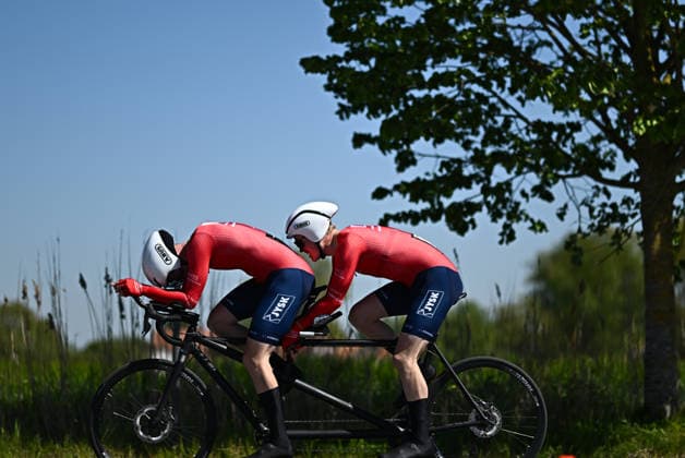 UCI Para Cycling Road World Cup: Round 2 Picture by Mathew Wells SWpix.com - 29 04 2026 - Cycling - UCI Para Cycling Road World Cup: Round 2 - Gistel, West Flanders, Belgium - MB Individual Time Trial (ITT) - Laurits Krog (Denmark) piloted by Martin Bisgaard Copyright: x xSWpix.comx(t axPhotographyxHubxLtd)xMathewxWells SWpix.comx SWP-3030-13555