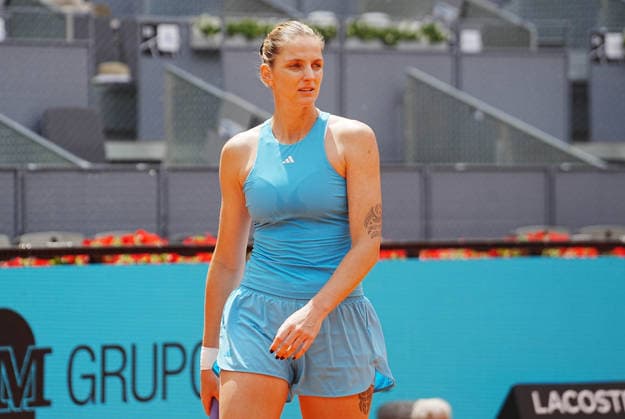 TENNIS - MUTUA MADRID OPEN 2026 - 29 04 2026 Karolina Pliskova of CZE during the Mutua Madrid Open 2026, ATP, Tennis Herren Masters 1000 and WTA, Tennis Damen 1000 on 29 April 2026 at La Caja Magica in Madrid, Spain - Photo: Laurent Lairys MADRIDSpain  Copyright: xLaurentxLairysx