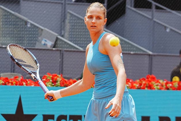 TENNIS - MUTUA MADRID OPEN 2026 - 29 04 2026 Karolina Pliskova of CZE during the Mutua Madrid Open 2026, ATP, Tennis Herren Masters 1000 and WTA, Tennis Damen 1000 on 29 April 2026 at La Caja Magica in Madrid, Spain - Photo: Laurent Lairys MADRIDSpain  Copyright: xLaurentxLairysx