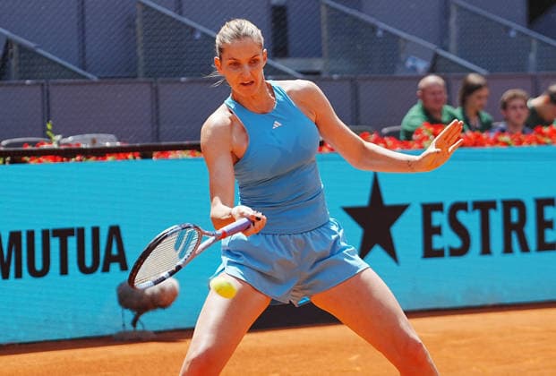 TENNIS - MUTUA MADRID OPEN 2026 - 29 04 2026 Karolina Pliskova of CZE during the Mutua Madrid Open 2026, ATP, Tennis Herren Masters 1000 and WTA, Tennis Damen 1000 on 29 April 2026 at La Caja Magica in Madrid, Spain - Photo: Laurent Lairys MADRIDSpain  Copyright: xLaurentxLairysx