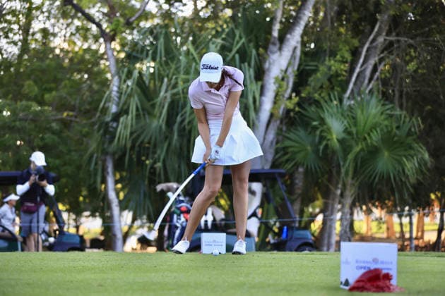 RIVIERA MAYA OPEN AT MAYAKOBA 2026 RIVIERA MAYA OPEN AT MAYAKOBA 2026 PROAM TOURNAMENT 29042026 PLAYA DEL CARMEN, QUINTANA ROO. Action photo of spanish Carolina Chacarra, during the ProAm tournamet of the Riviera Maya Open at Mayakoba 2026 at El Camaleon Golf Club in Playa del Carmen, Mexico. Foto de accion de la espanola Carolina Chacarra, durante el evento ProAm del torneo Riviera Maya Open at Mayakoba 2026 celebrado en el Club de Golf El Camaleon en Playa del Carmen, Mexico. Photo by IMAGENSHOP AGENCIA FOTOGRAFICA PLAYA DEL CARMEN QUINTANA ROO MEXICO Copyright: xISABELAxQUIROZx
