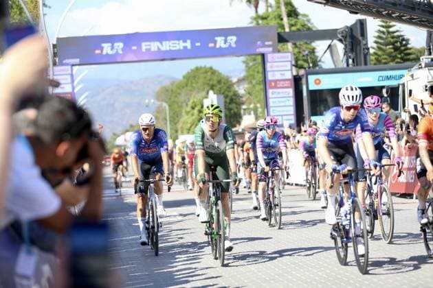 61st Presidential Cycling Tour of Turkiye MUGLA, TURKIYE - APRIL 29: Cyclists are seen as the fourth stage of the 61st Presidential Turkiye Cycling Tour (TUR 2026) has come to an end in Mugla, Turkiye on April 29, 2026. Ali Riza Akkir Anadolu Mugla Turkey. Editorial use only. Please get in touch for any other usage.  Copyright: x2026xAnadoluxAlixRizaxAkkirx