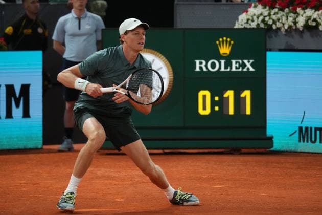 Jannik Sinner (ITA) vs Rafael Jodar (SPA) during Masters Series Madrid 2026 in Madrid on Wednesday 29 April 2026 Cordon Press 
