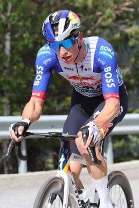 29.04.2026 Martigny , SCHWEIZ, Tour de Romandie 2026 1.Etappe Martigny - Martigny Florian Lipowitz GER Team Bora Hansgrohe im Aufstieg Richtung Chamoson