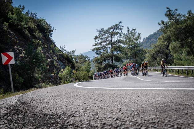 61st Presidential Cycling Tour of Turkiye MUGLA, TURKIYE - APRIL 29: Cyclists compete during the fourth stage of the 61st Presidential Turkiye Cycling Tour (TUR 2026) in Mugla, Turkiye on April 29, 2026. Part of the UCI ProSeries, the prestigious 8-stage race continues with top international athletes navigating the scenic coastal routes of southwestern Turkiye. Ahmet Serdar Eser Anadolu Mugla Turkey. Editorial use only. Please get in touch for any other usage.  Copyright: x2026xAnadoluxAhmetxSerdarxEserx