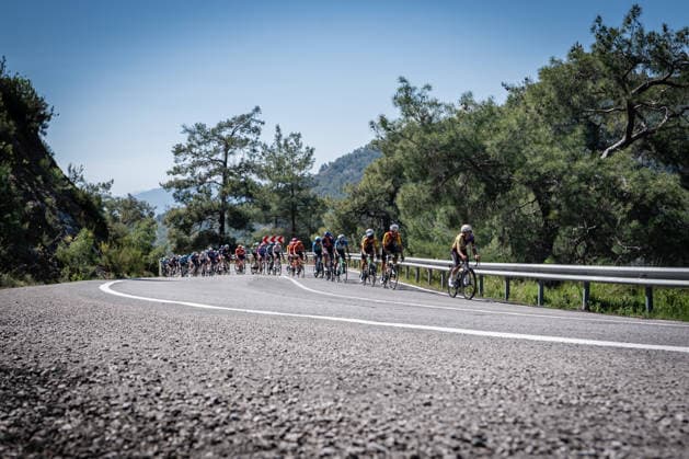 61st Presidential Cycling Tour of Turkiye MUGLA, TURKIYE - APRIL 29: Cyclists compete during the fourth stage of the 61st Presidential Turkiye Cycling Tour (TUR 2026) in Mugla, Turkiye on April 29, 2026. Part of the UCI ProSeries, the prestigious 8-stage race continues with top international athletes navigating the scenic coastal routes of southwestern Turkiye. Ahmet Serdar Eser Anadolu Mugla Turkey. Editorial use only. Please get in touch for any other usage.  Copyright: x2026xAnadoluxAhmetxSerdarxEserx