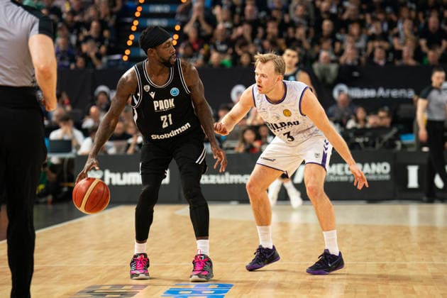 BILBAO, SPAIN - April 29: during the FIBA Europe Cub Final between Bilbao Basket and PAOK at Bilbao Arena on April 29, 2026 in Bilbao, Spain. (Photo by Ibai Tudanca) Copyright: xIbaixTudancax