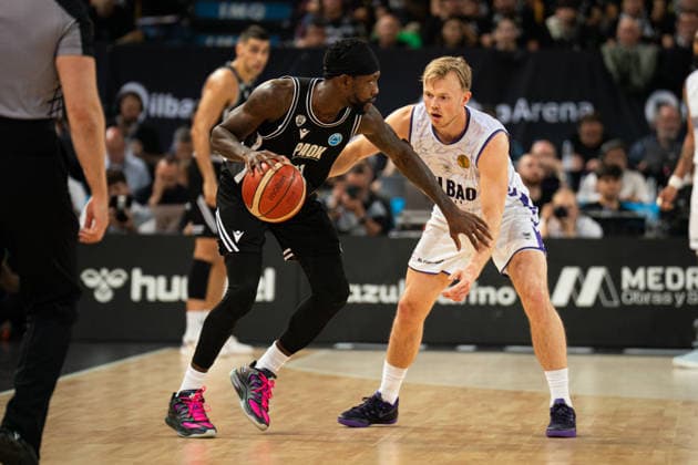 BILBAO, SPAIN - April 29: during the FIBA Europe Cub Final between Bilbao Basket and PAOK at Bilbao Arena on April 29, 2026 in Bilbao, Spain. (Photo by Ibai Tudanca) Copyright: xIbaixTudancax