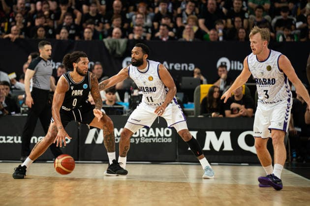 BILBAO, SPAIN - April 29: during the FIBA Europe Cub Final between Bilbao Basket and PAOK at Bilbao Arena on April 29, 2026 in Bilbao, Spain. (Photo by Ibai Tudanca) Copyright: xIbaixTudancax