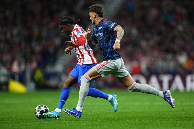 ESP: Atletico de Madrid - Arsenal FC. UEFA Champions League. Semi-Finals, first leg. Ademola Lookman of Atletico de Madrid during the UEFA Champions League match, Semi-Finals, firstd leg, between Atletico de Madrid and Arsenal FC played at Riyadh Metropolitano Stadium on April 29, 2026 in Madrid. kpng Copyright: xBaguxBlancox xPRESSINPHOTOx PS_260429_ATL_ARS_2526_017
