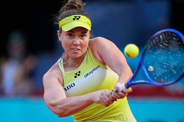 April 29, 2026, Madrid, Madrid, Spain: Linda Noskova of Czech Republic plays against Marta Kostyuk of Ukraine during the Mutua Madrid Open 2026 at La Caja Magica on April 29, 2026 in Madrid, Spain. Madrid Spain - ZUMAa181 20260429_zaa_a181_251 Copyright: xOscarxJ.xBarrosox