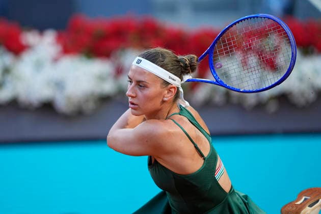 April 29, 2026, Madrid, Madrid, Spain: Marta Kostyuk of Ukraine plays against Linda Noskova of Czech Republic during the Mutua Madrid Open 2026 at La Caja Magica on April 29, 2026 in Madrid, Spain. Madrid Spain - ZUMAa181 20260429_zaa_a181_244 Copyright: xOscarxJ.xBarrosox