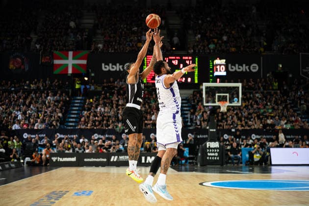 BILBAO, SPAIN - April 29: during the FIBA Europe Cub Final between Bilbao Basket and PAOK at Bilbao Arena on April 29, 2026 in Bilbao, Spain. (Photo by Ibai Tudanca) Copyright: xIbaixTudancax