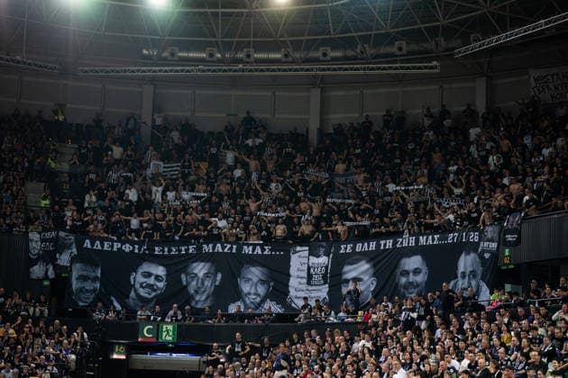 BILBAO, SPAIN - April 29: during the FIBA Europe Cub Final between Bilbao Basket and PAOK at Bilbao Arena on April 29, 2026 in Bilbao, Spain. (Photo by Ibai Tudanca) Copyright: xIbaixTudancax
