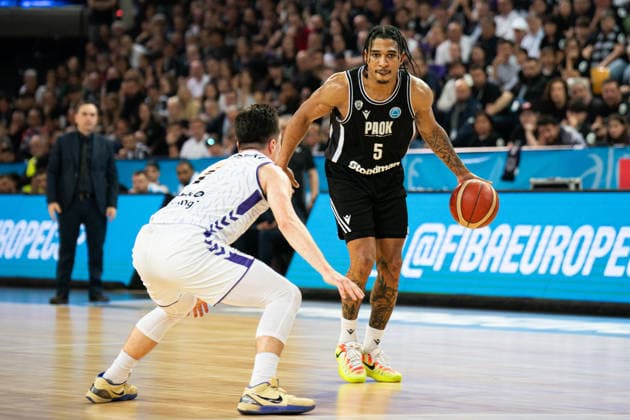BILBAO, SPAIN - April 29: during the FIBA Europe Cub Final between Bilbao Basket and PAOK at Bilbao Arena on April 29, 2026 in Bilbao, Spain. (Photo by Ibai Tudanca) Copyright: xIbaixTudancax