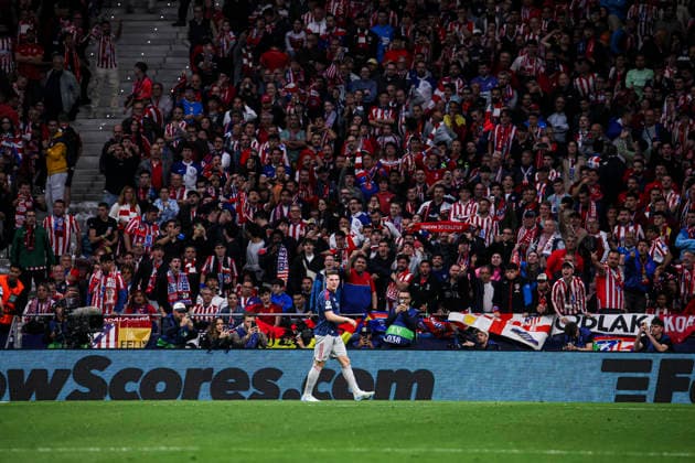UEFA Champions League semifinals: Atletico de Madrid vs Arsenal April 29, Madrid, Madrid, Spain: Viktor Gyokeres of Arsenal celebrates his goal during UEFA Champions League 2025 26 match beetween Atletico de Madrid and Arsenal at Riyadh Air Metropolitano on April 29, 2026, in Madrid, Spain. Madrid Spain Madrid Madrid Spain Real Madrid C.F. v Manchester City - UEFA Champions League 2025 Copyright: xAlejandroxMatiasx