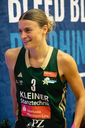 Damen Basketball Bundesliga 1. DBBL, BC Pharmaserv Marburg vs. Rutronik Stars Keltern, Sporthalle Georg-Gassmann-Stadion Marburg; 29.04.2026 Damen Basketball Bundesliga DBBL, Marburg, Germany - 29.04.2026: Alexandra Wilke (Rutronik Stars Keltern, 3), Porträt, 1. DBBL, Spiel des BC Marburg vs. Rutronik Stars Keltern, Sporthalle Georg-Gassmann-Stadion Marburg Copyright: xBEAUTIFULxSPORTS Freudensteinx